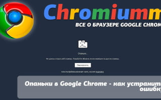 Опаньки в Google Chrome — как устранить ошибку