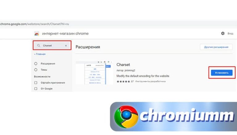 Chrome посмотреть кодировку страницы